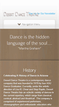 Mobile Screenshot of desertdancetheatre.org